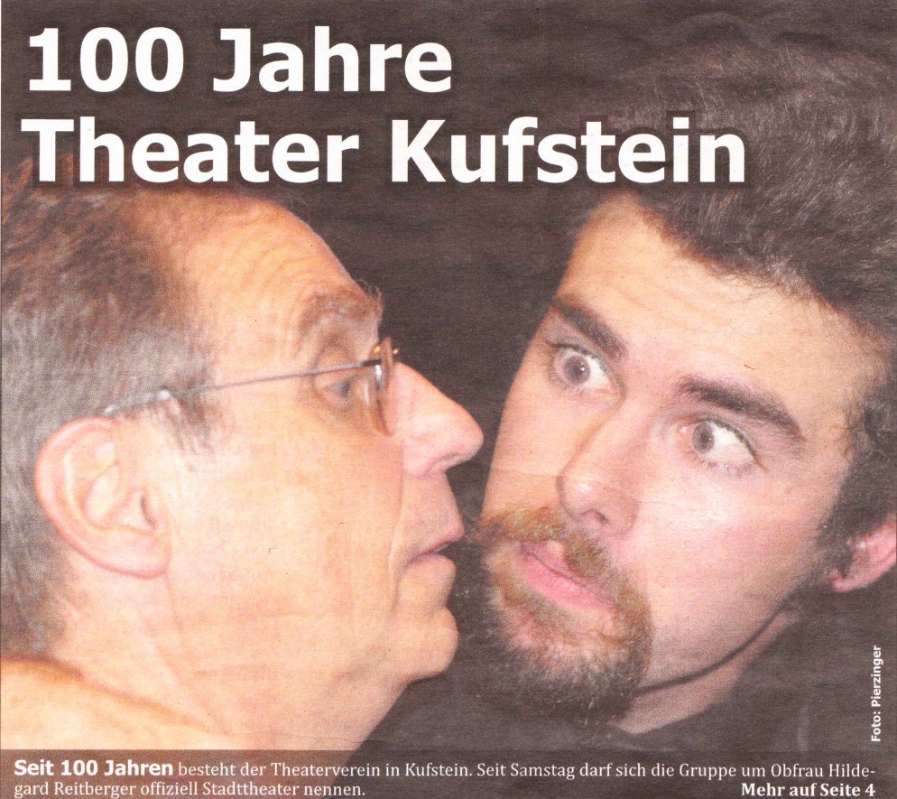 Titelseite der Zeitung "Kufsteinblick" vom 19. November 2008